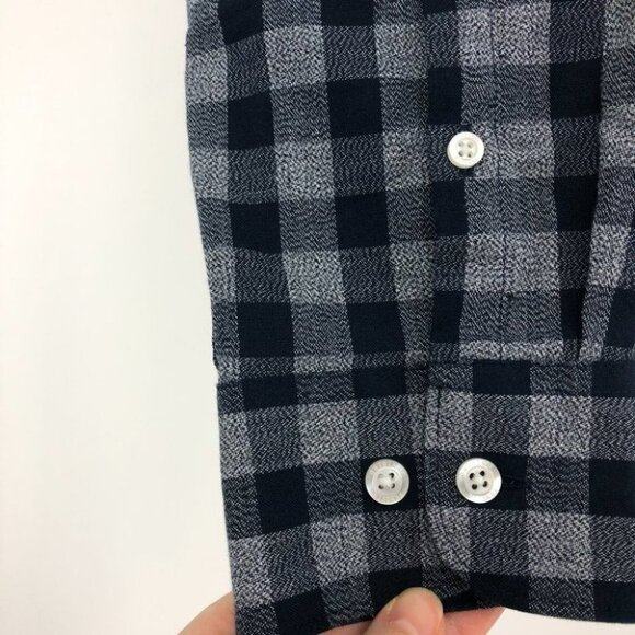 Original Penguin men’s blue checkered plaid button down shirt medium - Picture 12 of 13